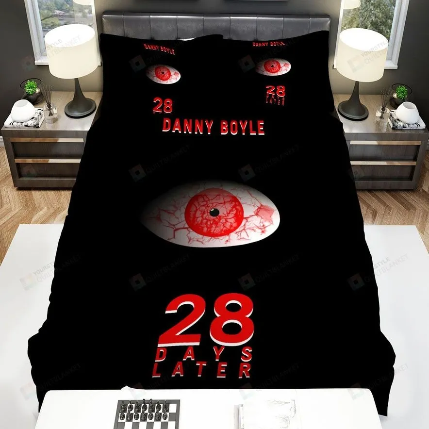 28 Days Later Movie Red Eyes Photo Bed Sheets Spread Comforter Duvet Cover Bedding Sets
