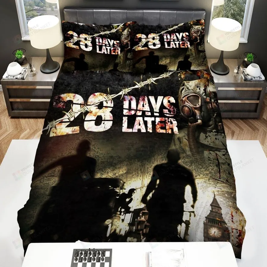 28 Days Later Movie Run Photo Bed Sheets Spread Comforter Duvet Cover Bedding Sets