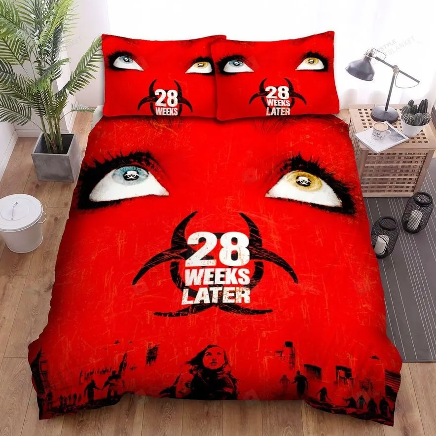 28 Weeks Later Face Art Bed Sheets Spread Comforter Duvet Cover Bedding Sets