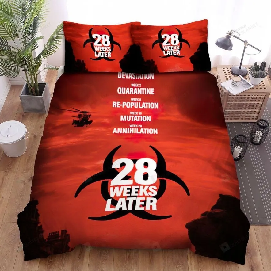 28 Weeks Later Movie Poster 1 Bed Sheets Spread Comforter Duvet Cover Bedding Sets