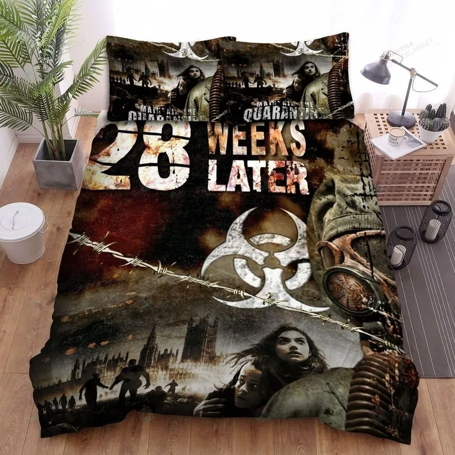 28 Weeks Later Movie Poster 3 Bed Sheets Spread Comforter Duvet Cover Bedding Sets