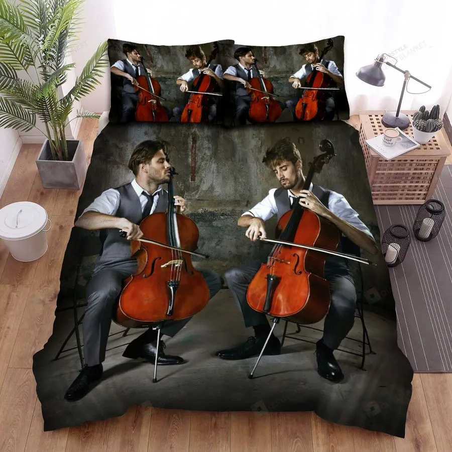 2Cellos Playing Bed Sheets Spread Comforter Duvet Cover Bedding Sets