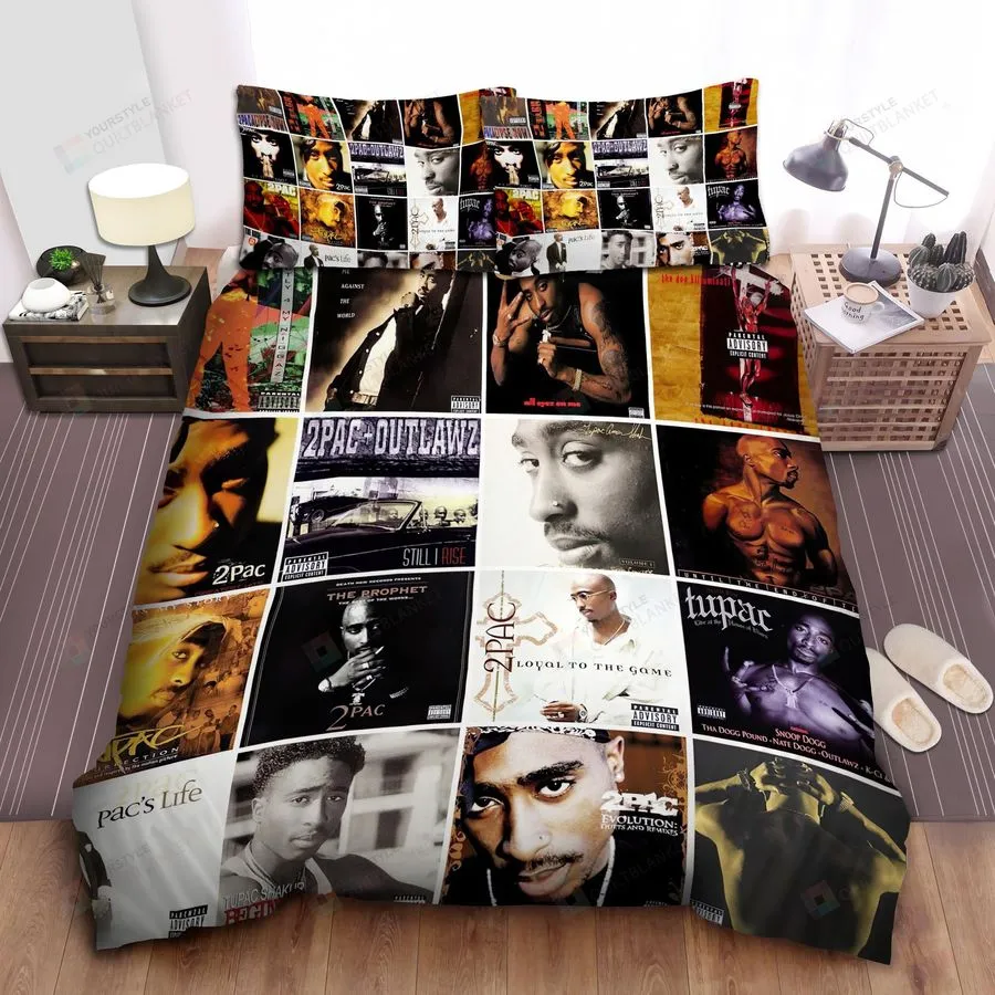 2Pac Albums Bed Sheets Spread Comforter Duvet Cover Bedding Sets