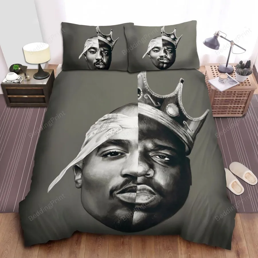 2Pac Bed Tupac Biggie Poster Sheets Duvet Cover Bedding Sets