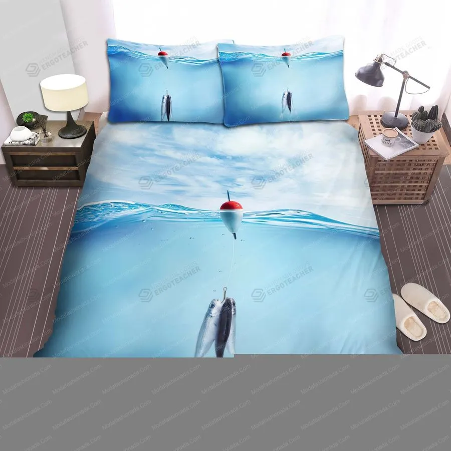 3 Baits Under Water Fish 1 Bedding Set  Duvet Cover  3D New Luxury  Twin Full Queen King Size Comforter Cover