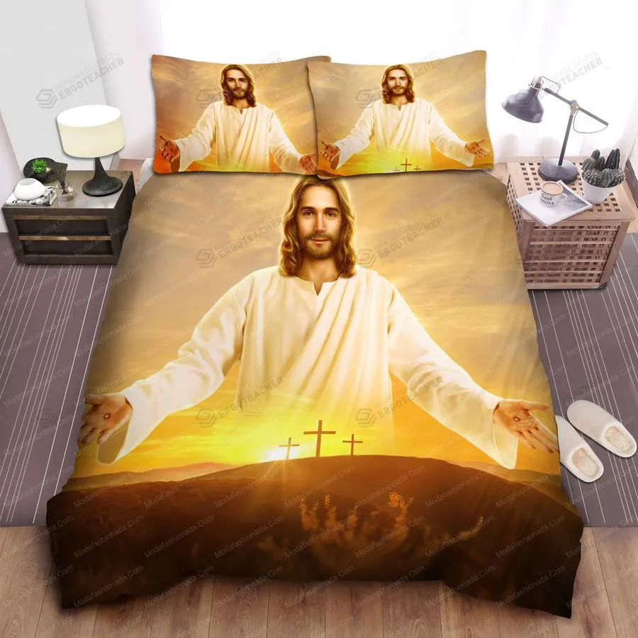 3 Crosses Of Christ God 1 Bedding Set  Duvet Cover  3D New Luxury  Twin Full Queen King Size Comforter Cover