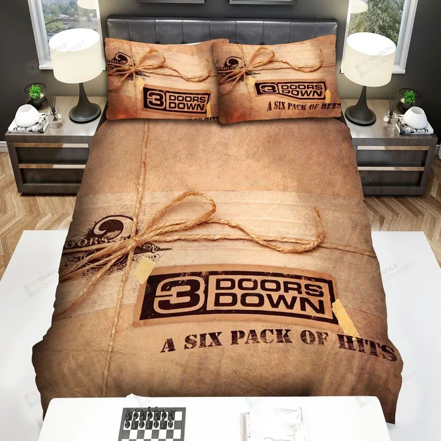 3 Doors Down Album Cover A Six Pack Of Hits Bed Sheets Spread Comforter Duvet Cover Bedding Sets