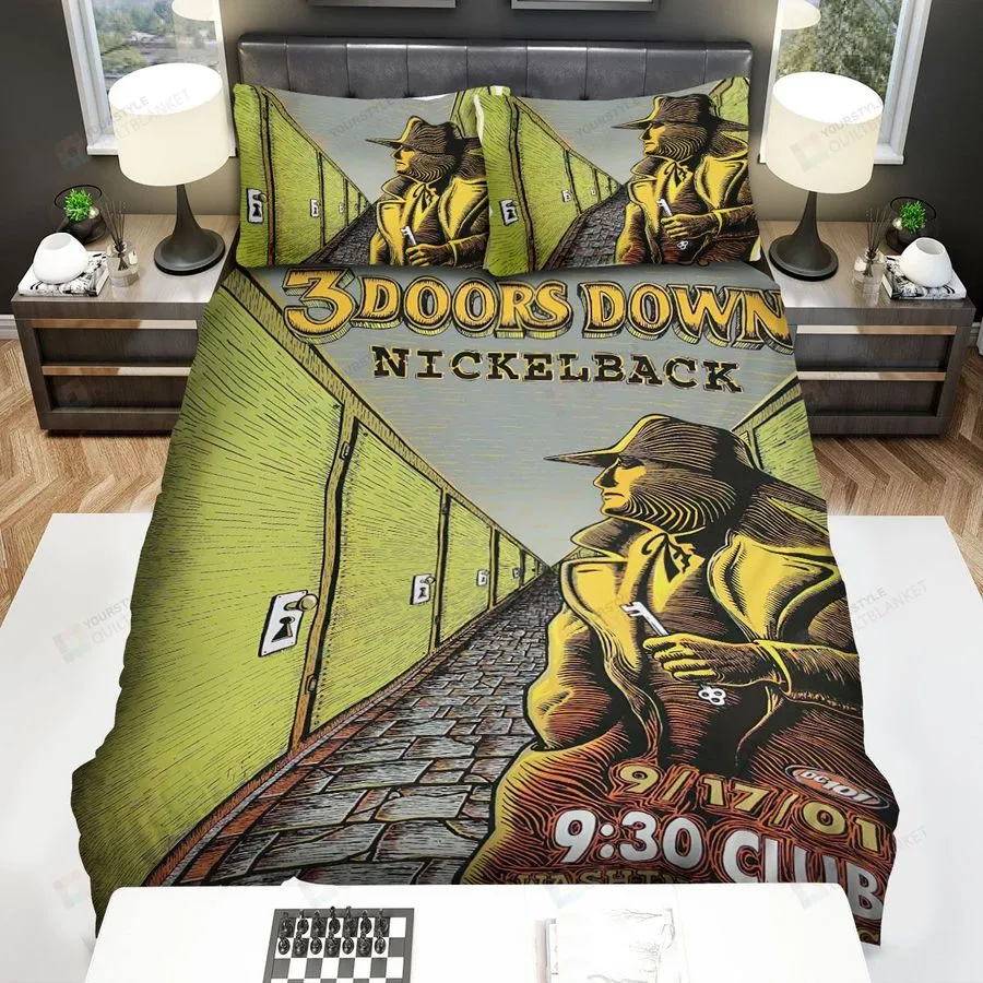 3 Doors Down Art Print Bed Sheets Spread Comforter Duvet Cover Bedding Sets