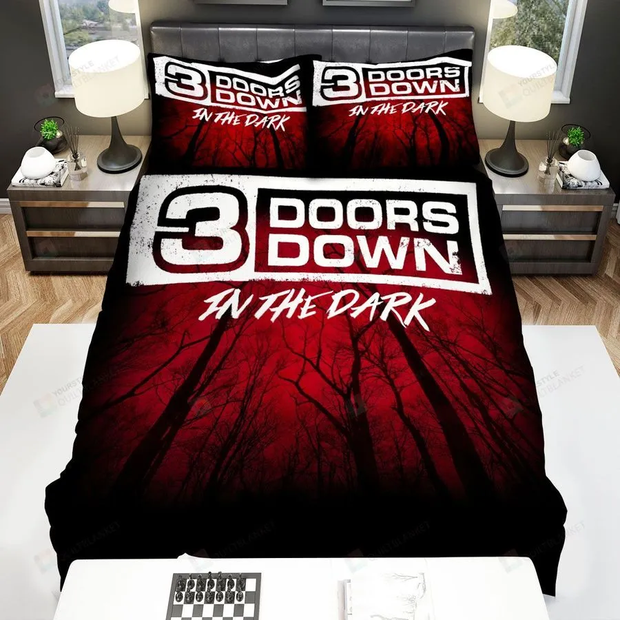 3 Doors Down Cover In The Dark Bed Sheets Spread Comforter Duvet Cover Bedding Sets