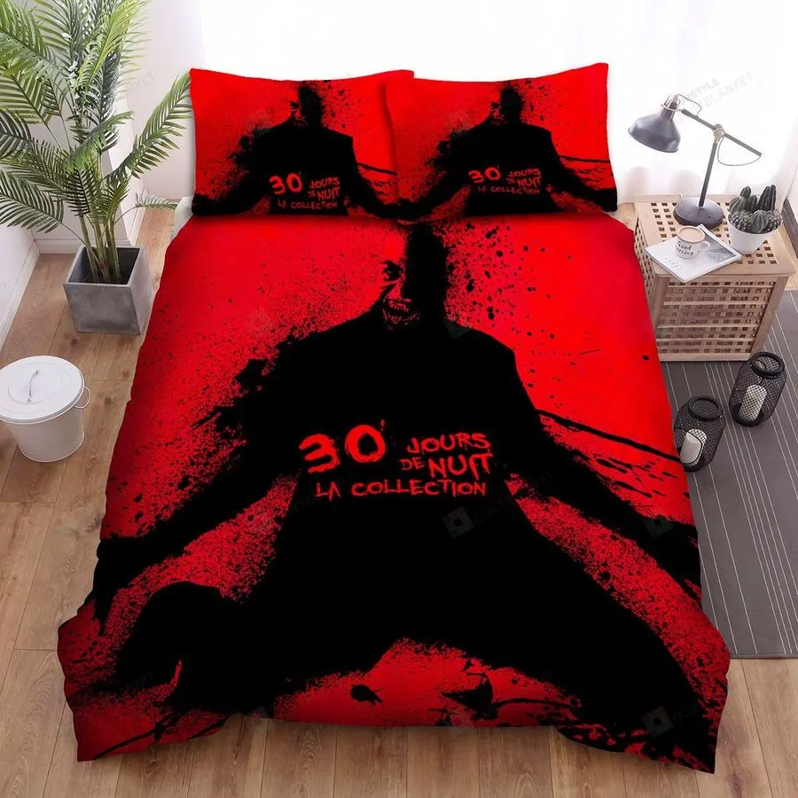 30 Days Of Night Red Bed Sheets Spread Comforter Duvet Cover Bedding Sets
