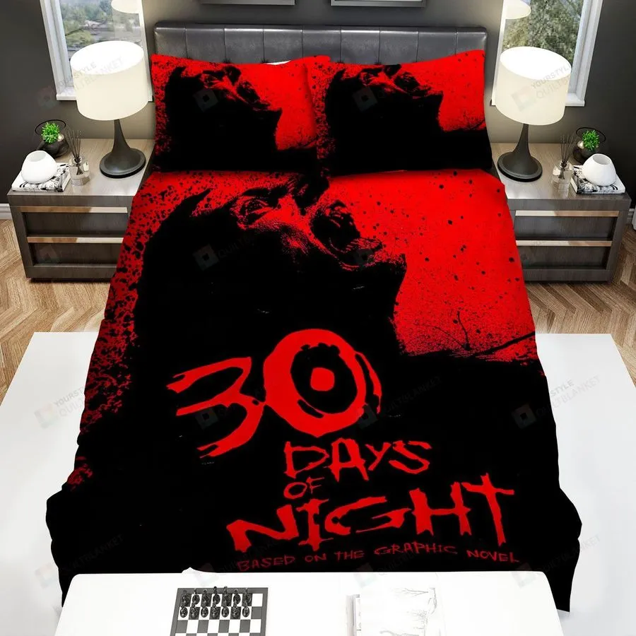 30 Days Of Night Shout Bed Sheets Spread Comforter Duvet Cover Bedding Sets