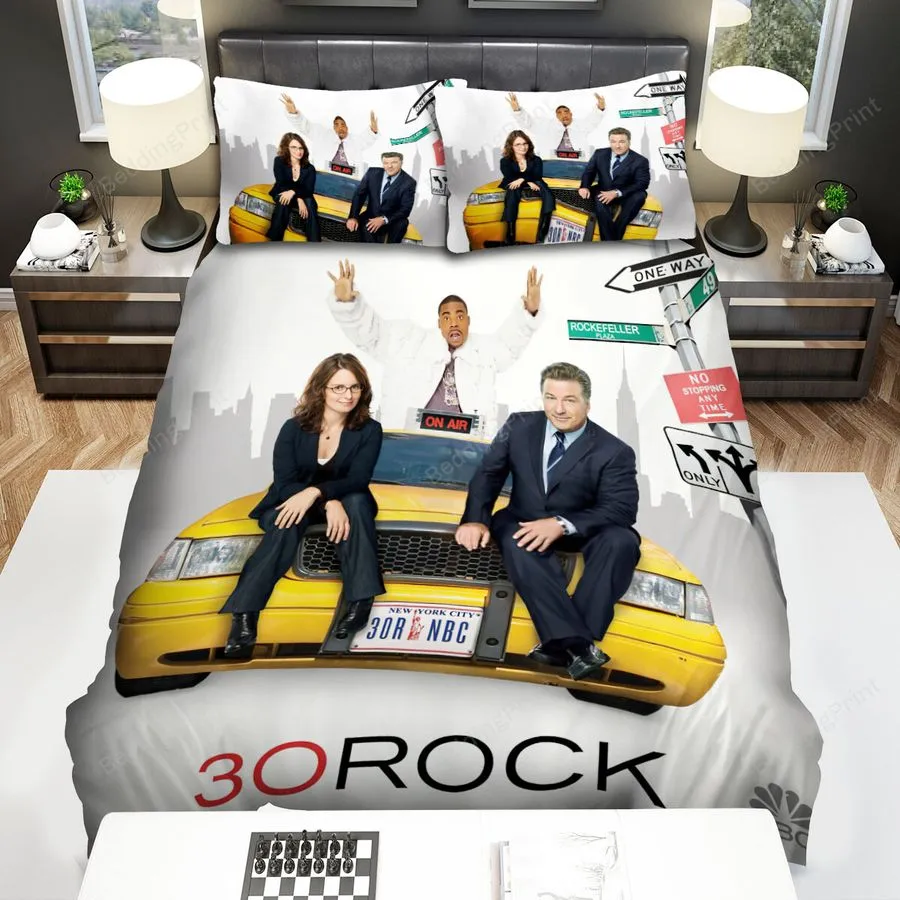 30 Rock (20062013) Movie Poster Ver 5 Bed Sheets Spread Comforter Duvet Cover Bedding Sets