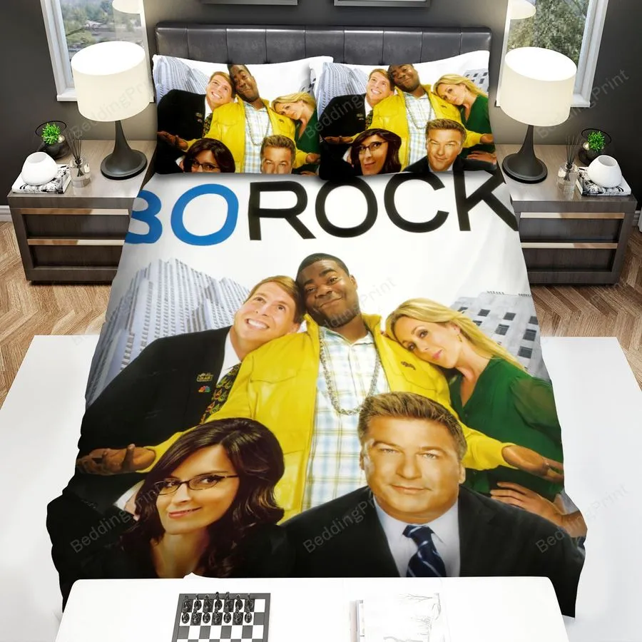 30 Rock (20062013) Movie Poster Ver 7 Bed Sheets Spread Comforter Duvet Cover Bedding Sets