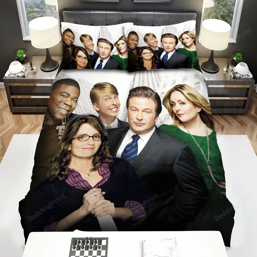 30 Rock (20062013) Season Four Movie Poster Bed Sheets Spread Comforter Duvet Cover Bedding Sets