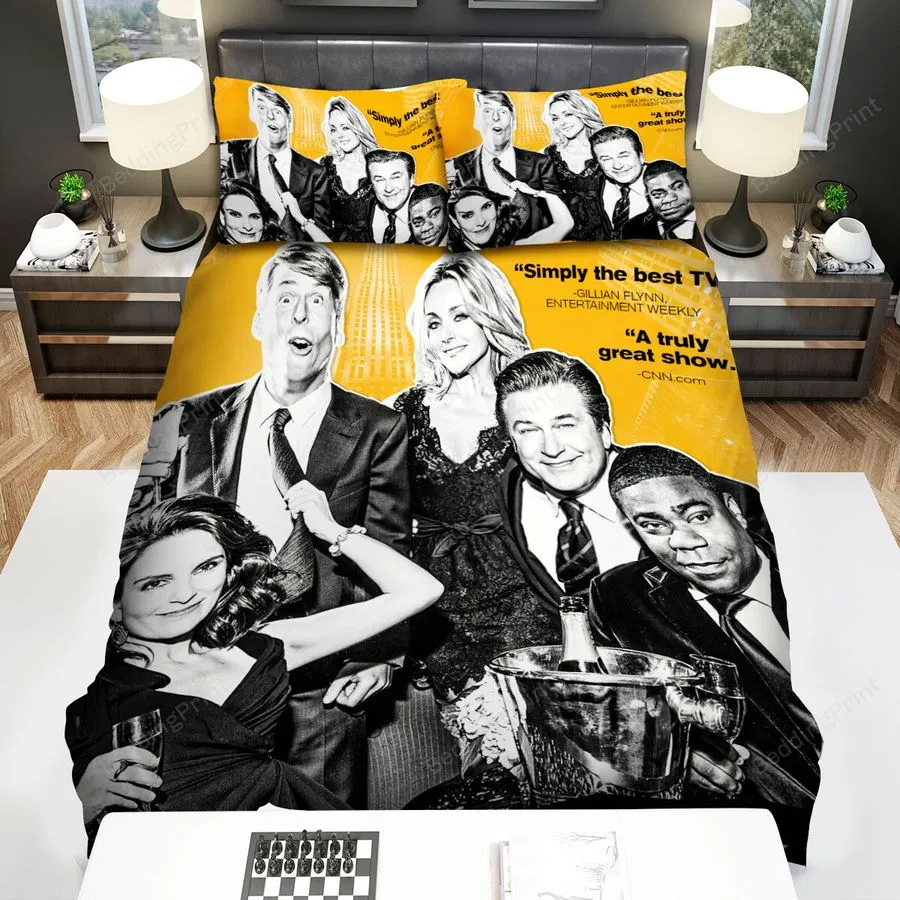 30 Rock (20062013) The Complete Series Movie Poster Bed Sheets Spread Comforter Duvet Cover Bedding Sets
