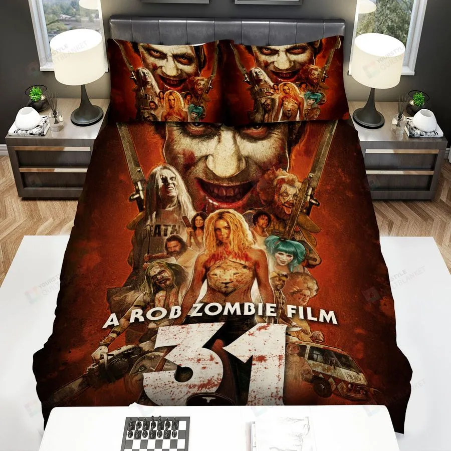 31 (2016) Poster Movie Poster Bed Sheets Spread Comforter Duvet Cover Bedding Sets