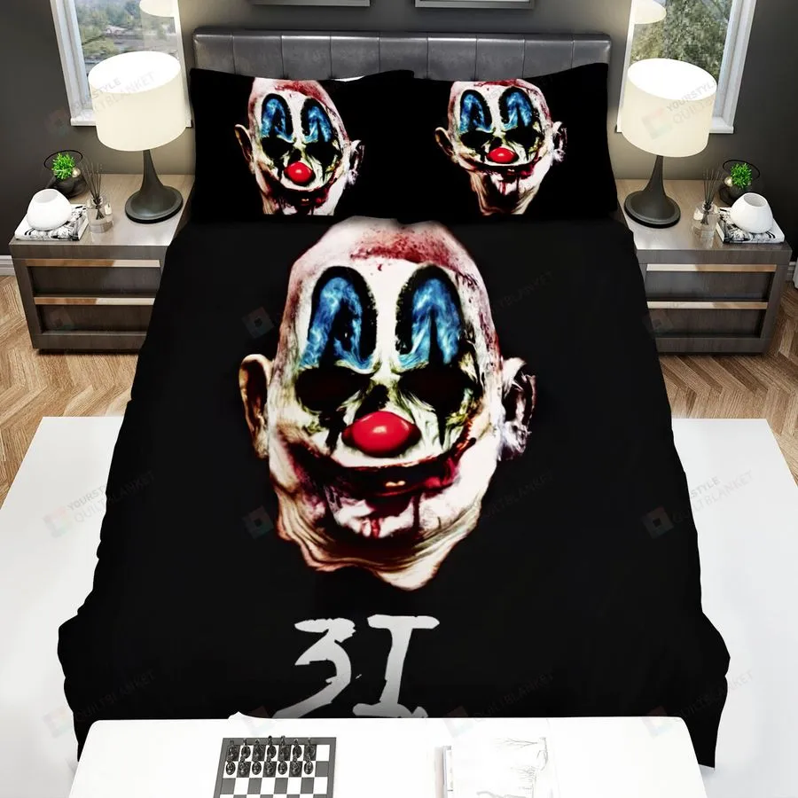 31 (2016) Scary Clown Artwork Bed Sheets Spread Comforter Duvet Cover Bedding Sets