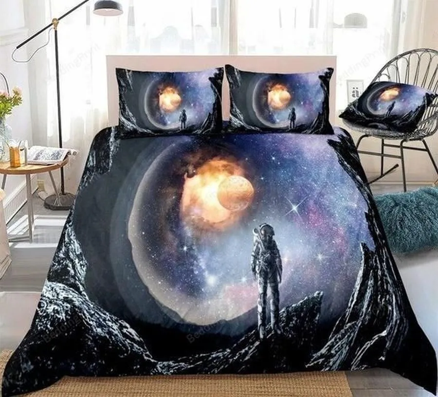 3D Astronaut Outer Space Bed Sheets Duvet Cover Bedding Sets