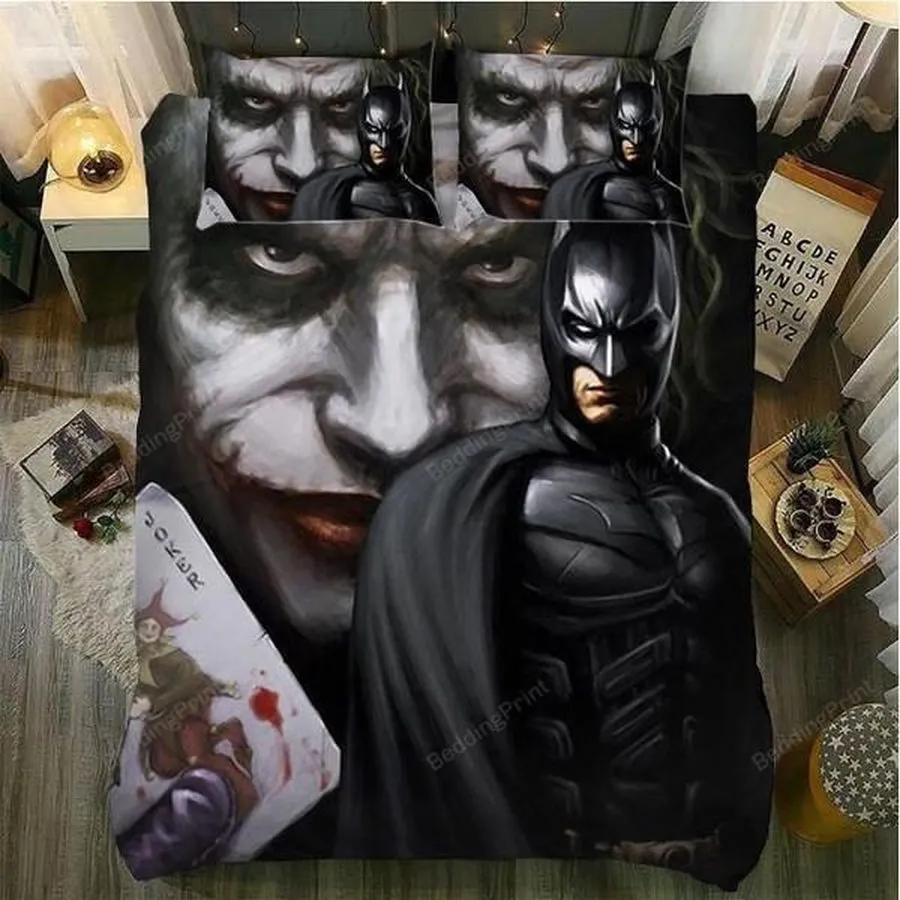 3D Batman &Amp Joker Duvet Cover Bedding Set