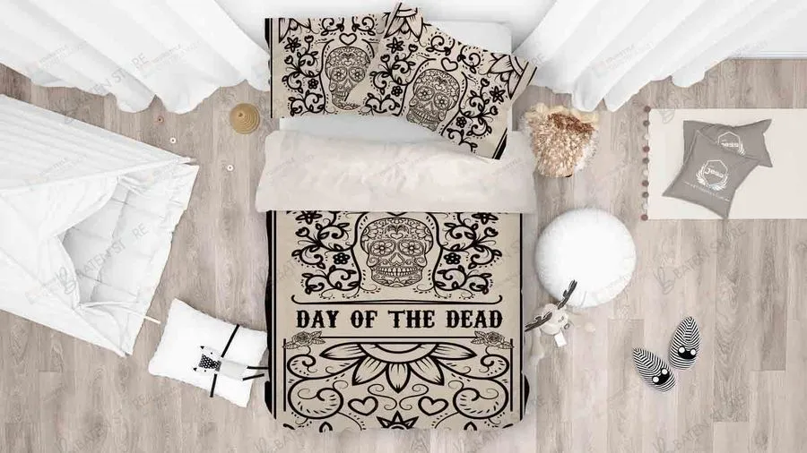3D Black Day Of The Dead Bed Sheets Duvet Cover Bedding Set Great Gifts For Birthday Christmas Thanksgiving