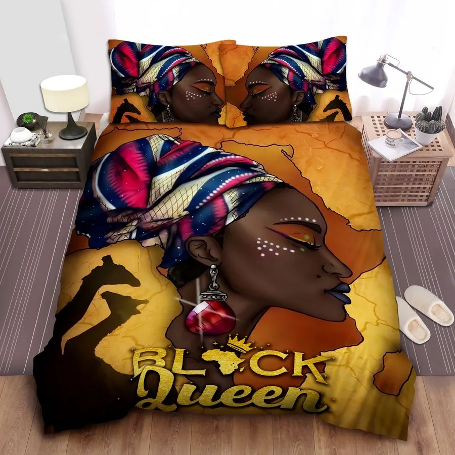 3D Black Queen Cotton Bed Sheets Spread Comforter Duvet Cover Bedding Sets
