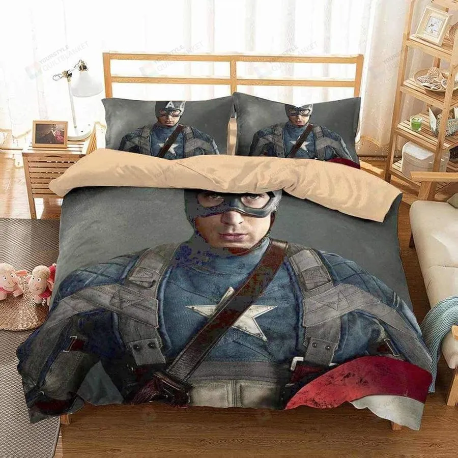 3D Captain America Duvet Cover Bedding Set 4