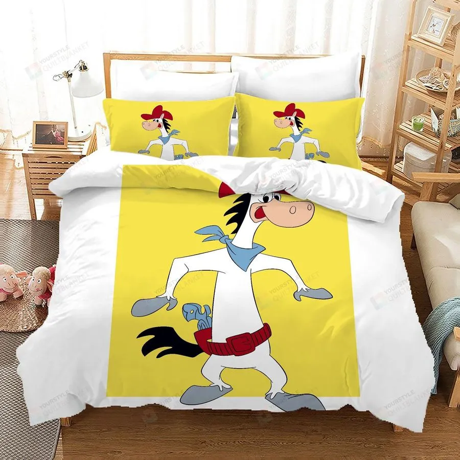 3D Cartoon Donkey Yellow Bedding Set Bed Sheet Spread Comforter Duvet Cover Bedding Sets