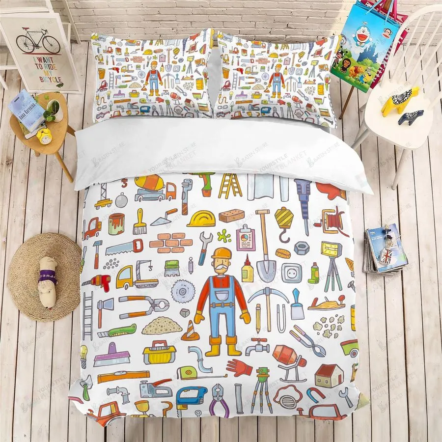 3D Cartoon Tool Bed Sheets Duvet Cover Bedding Set Great Gifts For Birthday Christmas Thanksgiving