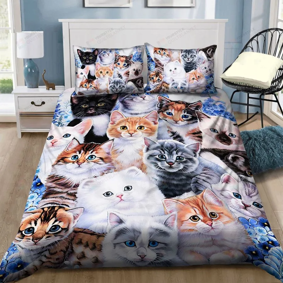 3D Cat Collection Cotton Bed Sheets Spread Comforter Duvet Cover Bedding Sets
