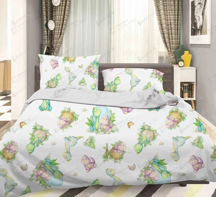 3D Color Cartoon Dinosaurs Pattern Bed Sheets Duvet Cover Bedding Set Great Gifts For Birthday Christmas Thanksgiving