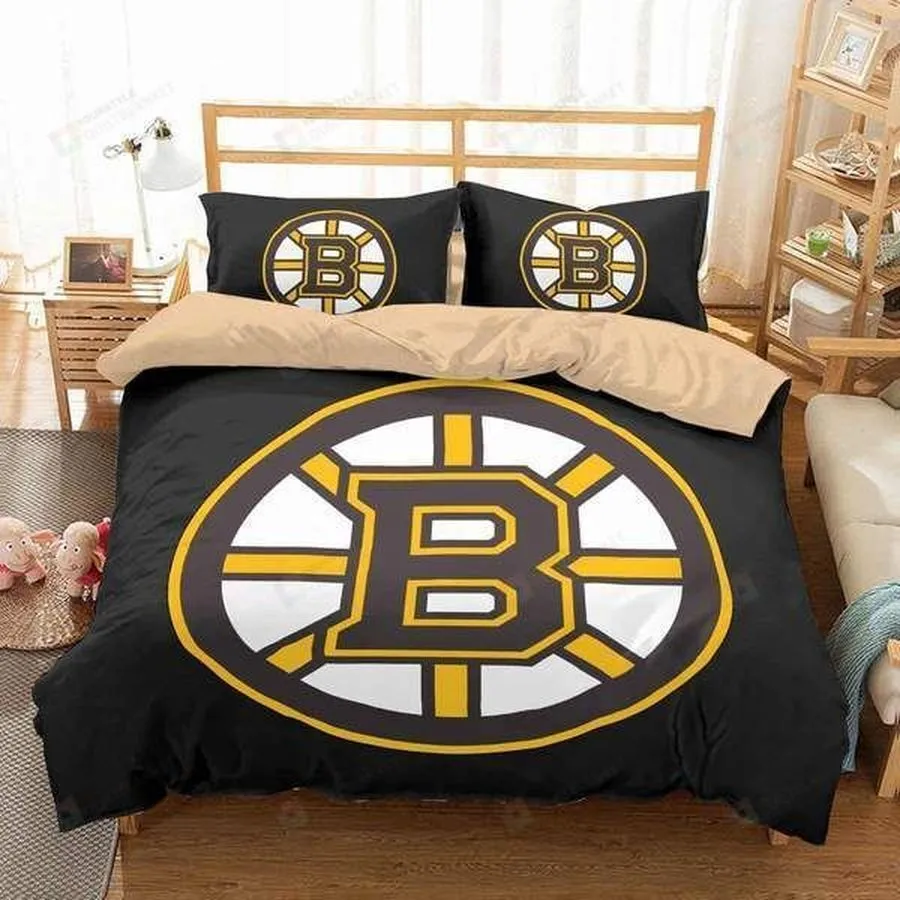3D Customize Boston Bruins Bedding Set Duvet Cover