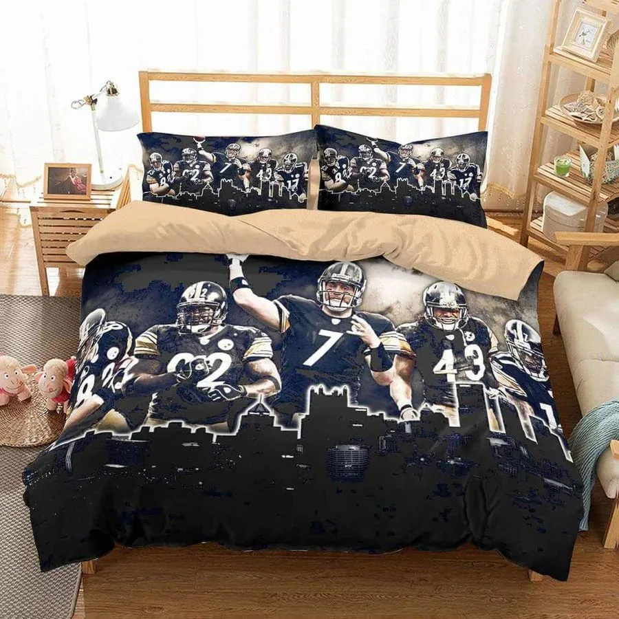 3D Customize Pittsburgh Steelers 235 Custom Bedding Set (Duvet Cover &Amp Pillowcases)