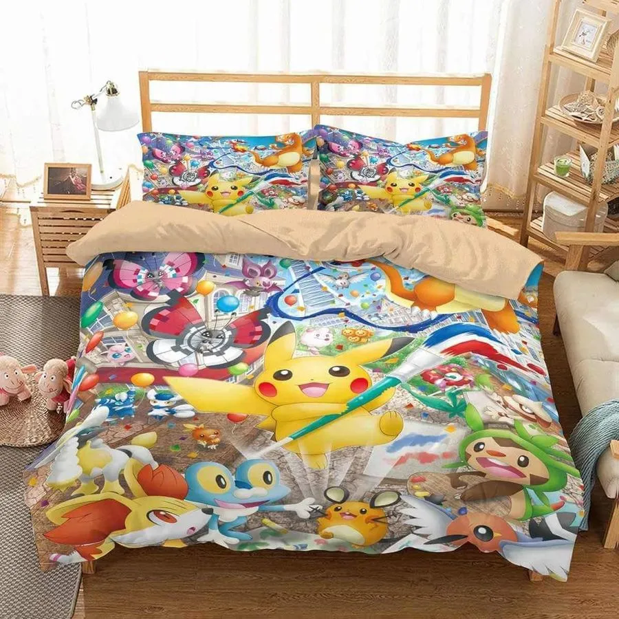 3D Customize Pokemon Go Bedding Set Duvet Cover Set Bedroomset Bedlinen 5