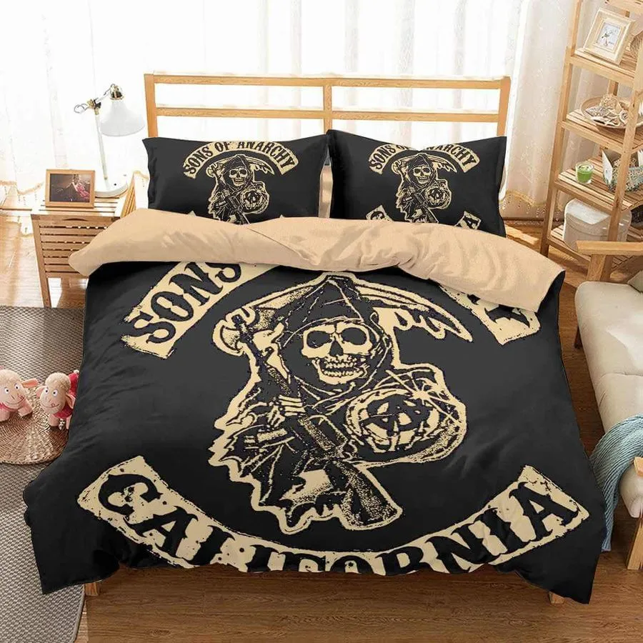 3D Customize Sons Of Anarchy Customized Duvet Cover Bedding Set