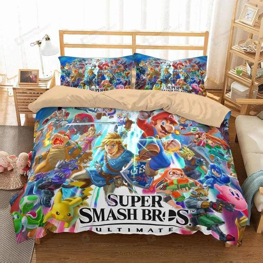 3D Customize Super Smash Bros Ultimate Duvet Cover Bedding Set 2