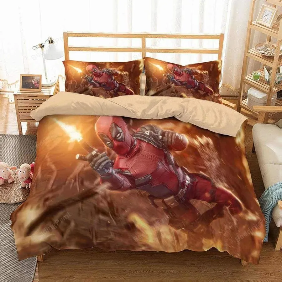 3D Deadpool Duvet Cover Bedding Set 1