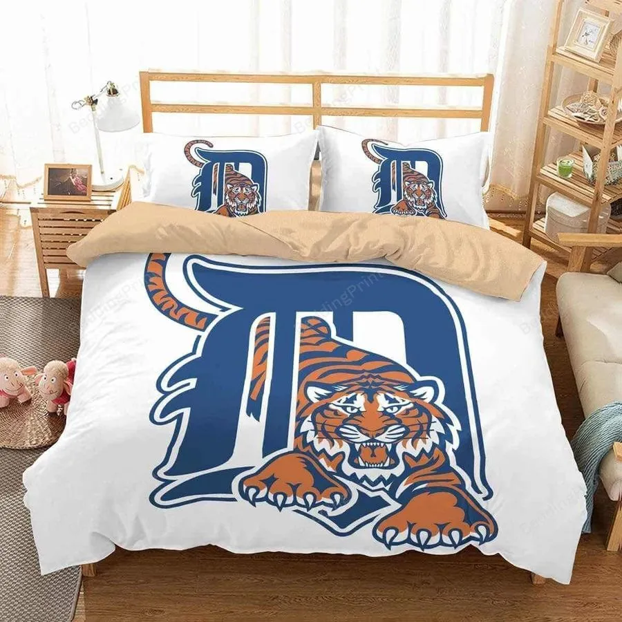 3D Detroit Tigers Duvet Cover Bedding Set 1