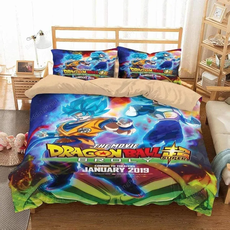 3D Dragon Ball Super Broly Duvet Cover Bedding Set