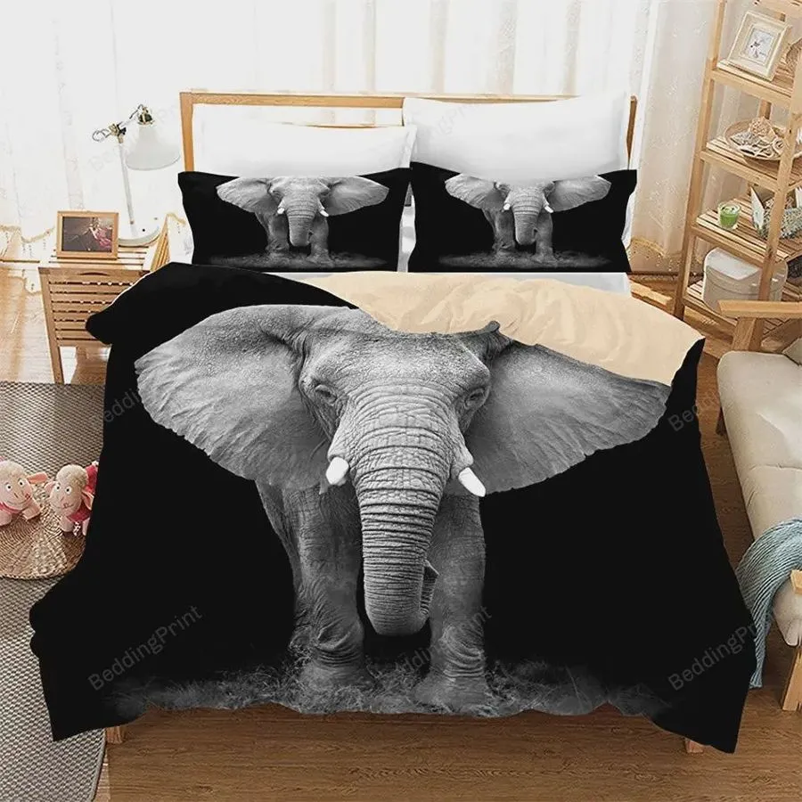 3D Elephant Bedding Duvet Cover Sets Design Elephant