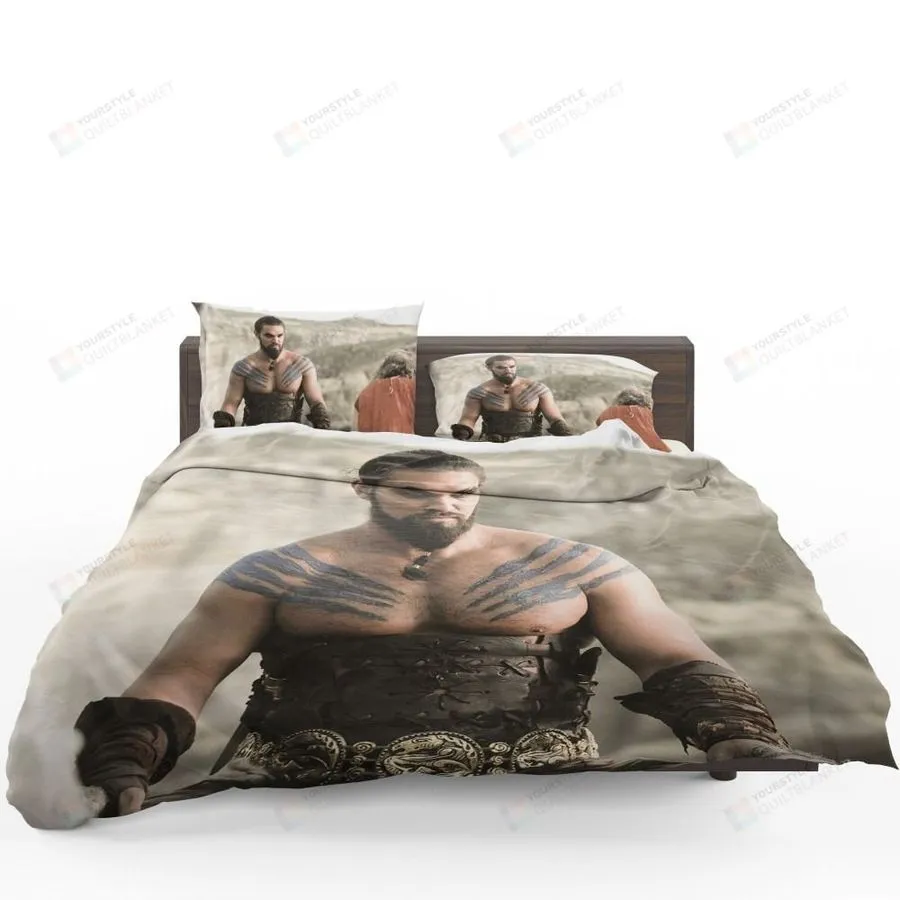 3D Game Of Thrones Tv Series Jason Momoa Khal Drogo Bedding Set (Duvet Cover &Amp Pillow Cases)