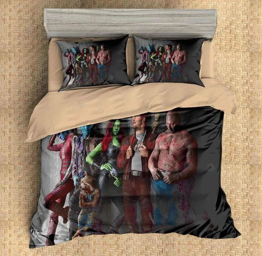 3D Guardians Of The Galaxy Bedding Set (Duvet Cover &Amp Pillow Cases)
