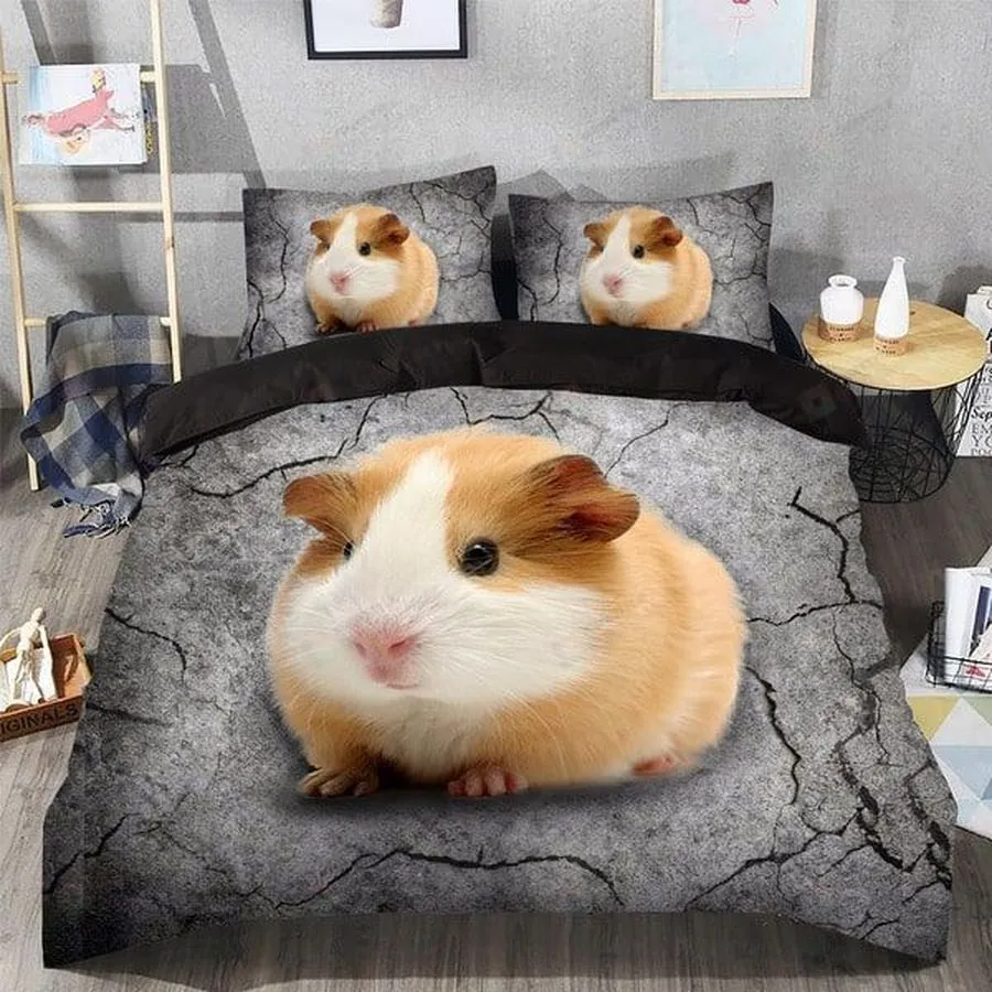 3D Hamster Portrait Art Cotton Bed Sheets Spread Comforter Duvet Cover Bedding Sets