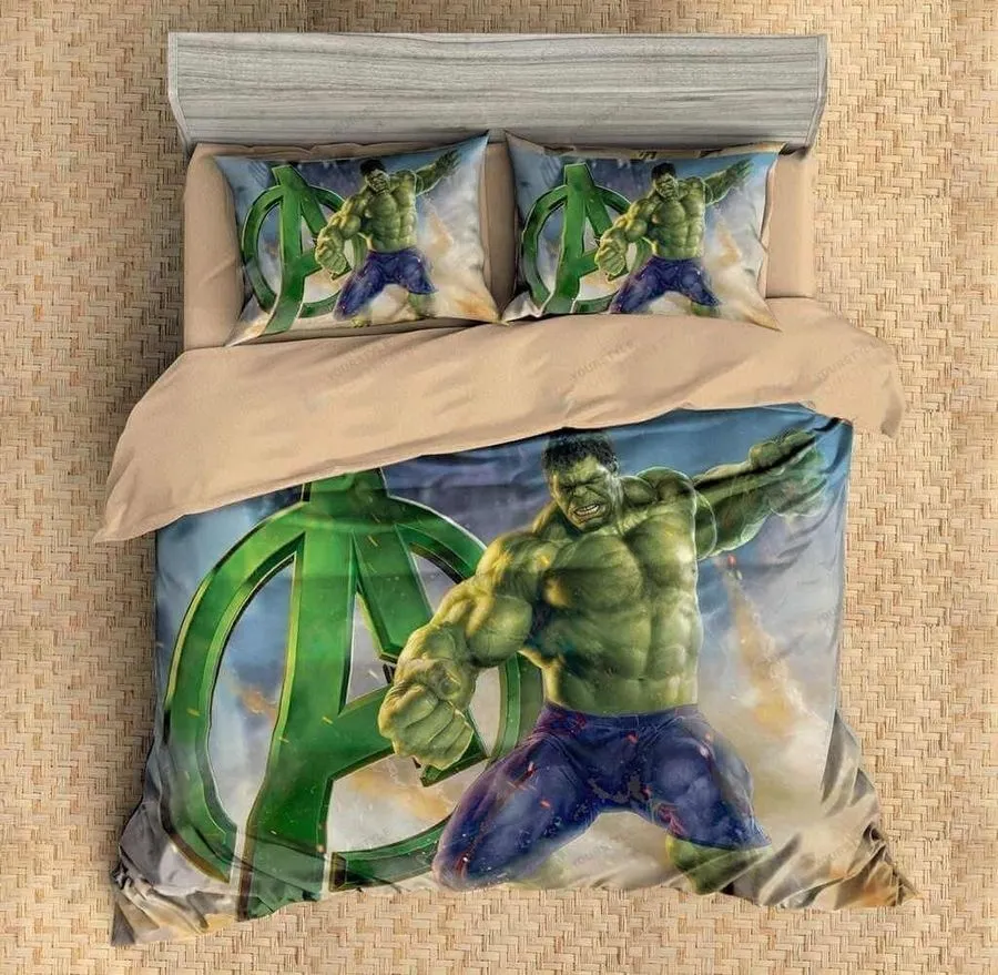 3D Hulk Duvet Cover Bedding Set