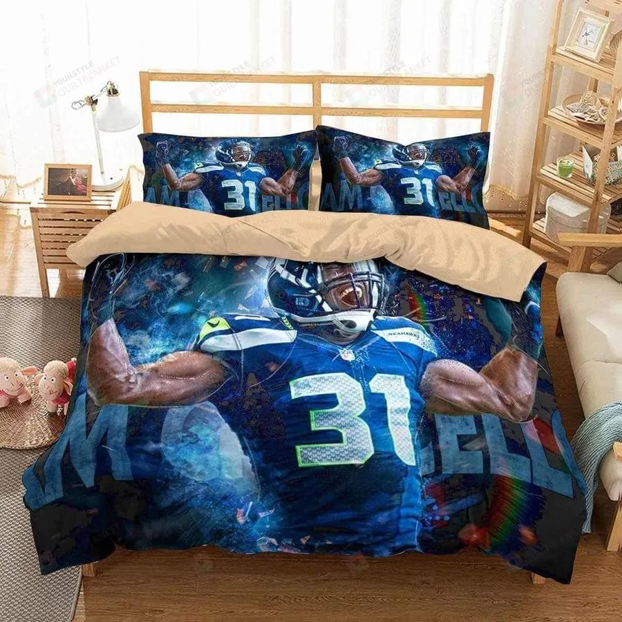 3D Kam Chancellor Seattle Seahawks Duvet Cover Bedding Set