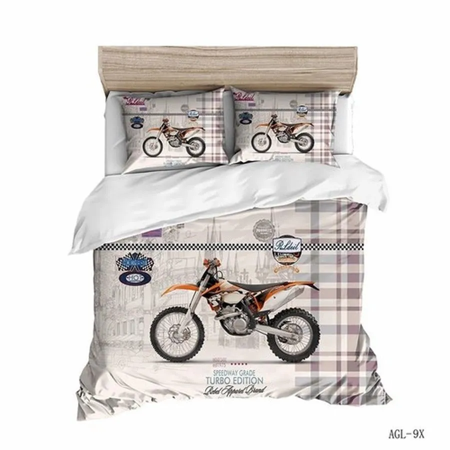 3D Motorcycle Bedding Sets Duvet Cover Bedroom, Quilt Bed Sets,