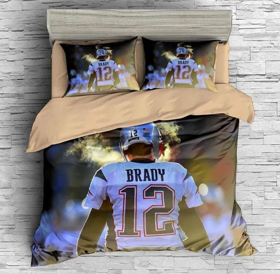 3D New England Patriots Tom Brady Bedding 02