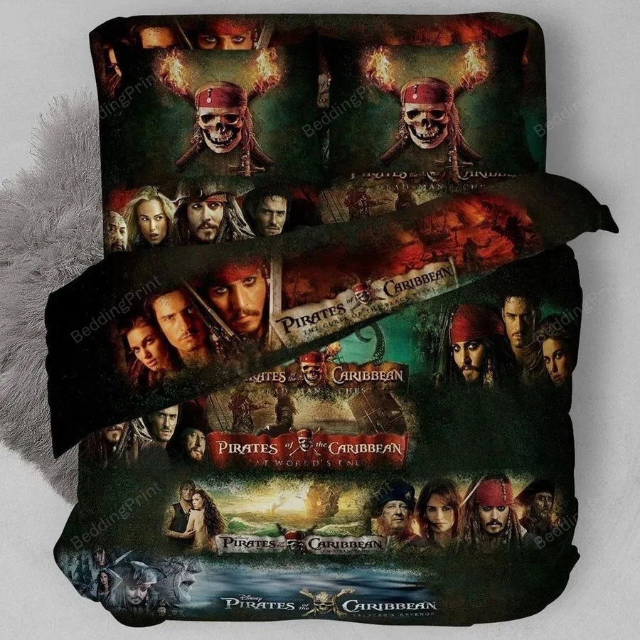 3D Pirates Of The Caribbean Series Season Bedding Set (Duvet Cover &Amp Pillow Cases)