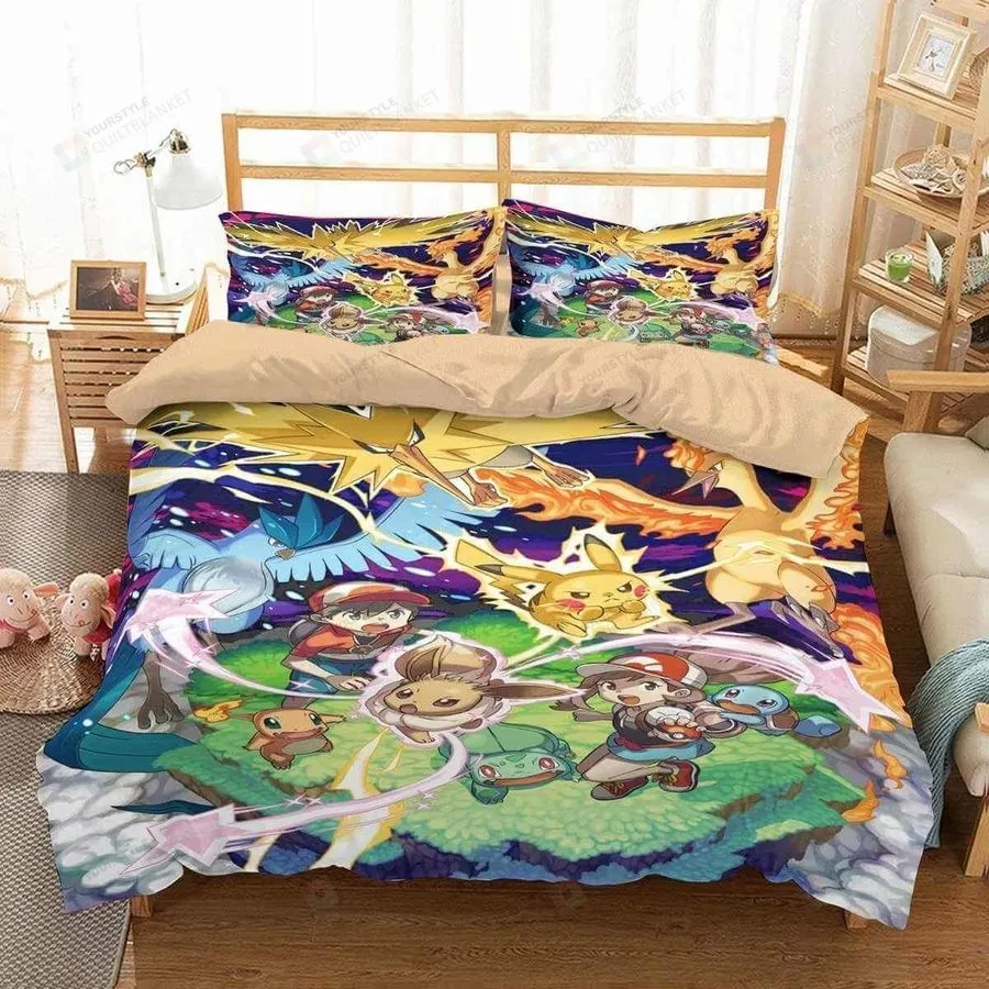 3D Pokemon Go Duvet Cover Bedding Set 1