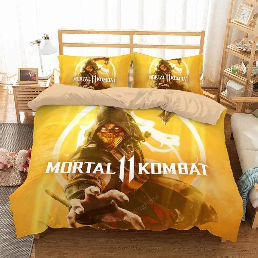 3D Printed Mortal Kombat Video Game Bedding Set (Duvet Cover &Amp Pillow Cases)