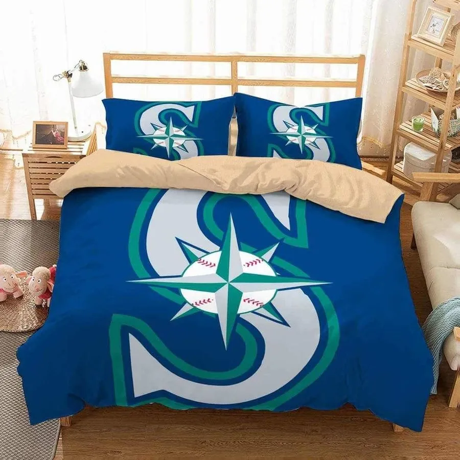 3D Seattle Mariners Duvet Cover Bedding Set